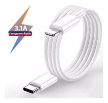 Cabo Para Carregador Tipo C Turbo Lightning Compativel IPhone 8, X,XR,11, 12, 13, 14