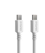 Cabo para Celular Carregamento USB TIPO-C para USB TIPO-C 2.0 - Branco - 2 MTS - PUCB-02