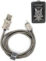 Cabo para celular micro usb ca-302 fancy metalico 1m preto Cabo para celular micro usb ca-302 fancy metalico 1m preto