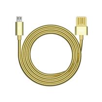 Cabo Para Celular Micro Usb Rc-080M Gold Cabo Para Celular Micro Usb Rc-080M Gold