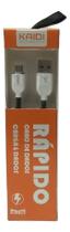Cabo Para Celular Micro Usb V8 Carga Rápida 2,4A 1Mt Kaidi Kd-318M