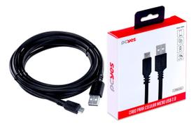 Cabo Para Celular Smartphone Ps4 Micro Usb 3 Metros - Pcyes Cabo Para Celular Smartphone Ps4 Micro Usb 3 Metros - Pcyes