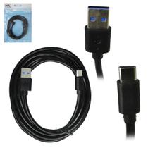 Cabo para celular usb x tipo c maxmidia preto 2m na solapa
