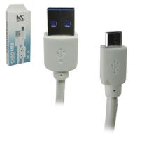 Cabo para celular usb x v8 2,4a maxmidia branco 1,5m na caixa