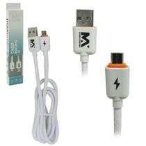 Cabo para celular usb x v8 3,1a maxmidia branco 1m na caixa - DYNASTY