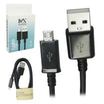 Cabo para celular usb x v8 maxmidia preto 1m na caixa