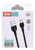 Cabo Para Celular Xo-nb200 2.1a Usb Tipo-c 2 Metros Cabo Para Celular Xo-nb200 2.1a Usb Tipo-c 2 Metros