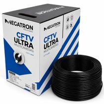 Cabo para CFTV Megatron Ultra, 8 Vias Preto, Caixa com 300m - CFTV ULTRA