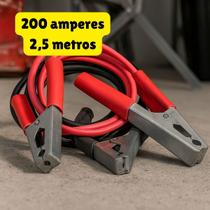Cabo Para Chupeta Transferência Carga de Bateria 2,5m 200 amperes 12 Volts Para Carro Veículos - Utilíder Cabo Para Chupeta Transferência Carga de Bateria 2,5m 200 amperes 12 Volts Para Carro Veículos - Utilíder