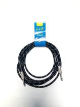 Cabo para Guitarra P10 p/ P10 Tecido Rayon - 3 metros - JJF