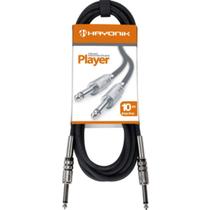 Cabo Para Guitarra P10 X P10 10m Player Preto Hayonik 63368 - Preto