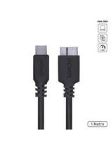 Cabo Para Hd Externo Usb Tipo C Para Micro Usb B 3.0 1 Metro Preto - P3ucmbp-1 Cabo Para Hd Externo Usb Tipo C Para Micro Usb B 3.0 1 Metro Preto - P3ucmbp-1