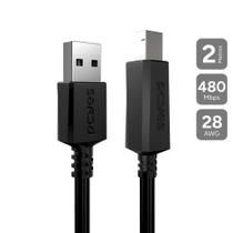 Cabo para Impressora USB 2.0 2m PCYES Alta Qualidade Cabo para Impressora USB 2.0 2m PCYES Alta Qualidade