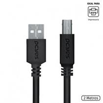 Cabo para impressora usb a 2.0 macho para usb b 2.0 macho 28awg puro cobre 2 metros - puabm2-2 Cabo para impressora usb a 2.0 macho para usb b 2.0 macho 28awg puro cobre 2 metros - puabm2-2