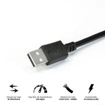 Cabo para Impressora USB a 2 Macho para USB B 2.0 Macho 28AWG Puro Cobre 2 Metros - PUABM2-2 - PCYES