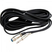 Cabo Para Instrumento XLR(F) x P10 10M CBMC0002 Preto Storm Cabo Para Instrumento XLR(F) x P10 10M CBMC0002 Preto Storm