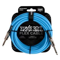 Cabo para Instrumentos Ernie Ball Flex Cable Neon P10/P10 6,10 20ft