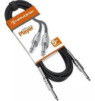 Cabo para Instrumentos P10 X P10 5m PLAYER Preto HAYONIK
