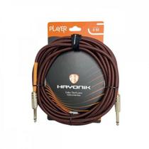 Cabo Para Instrumentos Player P10 Textil 5m Marrom Hayonik