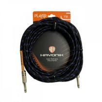 Cabo Para Instrumentos Player P10 Textil 7M Preto/ul Hayo