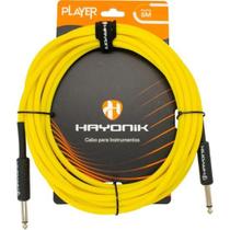 Cabo Para Instrumentos Player P10 x P10 5m Amarelo Hayonik Cabo Para Instrumentos Player P10 x P10 5m Amarelo Hayonik