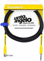 Cabo para Instrumentos Santo Angelo Samurai 3,05m P10L PINO 90 Guitarra violao baixo teclado 10FT 30mm