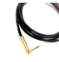 Cabo para instrumentos TECNIFORTE -- P10 X P10 90º -- Reto / "L" Ouro -- 4,57 metros -- Série Animal
