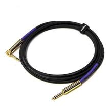 Cabo para instrumentos TECNIFORTE -- P10 X P10 90º -- Reto / "L" Ouro -- Série HIGH CLEAR -- 3,05 metros