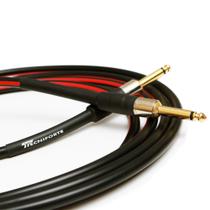 Cabo para instrumentos TECNIFORTE -- P10 X P10 -- Reto / Reto Ouro -- 3,05 metros -- Série Animal