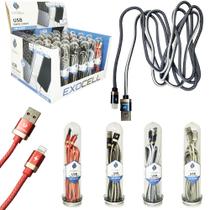 Cabo para iphone 200 cm reforçado color Cabo para iphone 200 cm reforçado color