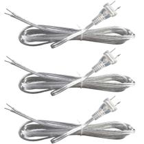 Cabo para Lâmpada AdiyZ SPT-1 18 AWG Prata 2,5 m 110 V Cabo para Lâmpada AdiyZ SPT-1 18 AWG Prata 2,5 m 110 V