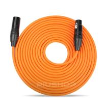 Cabo para Microfone Balanceado Xlr / Xlr 5m Laranja Cm6850 - Voik