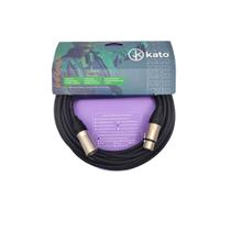 Cabo para Microfone Kato XLR XLR Preto 10 metros