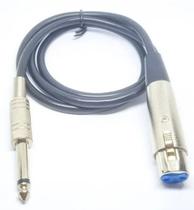 Cabo Para Microfone P10 Mono Xlr Fêmea 1m Cabo Para Microfone P10 Mono Xlr Fêmea 1m