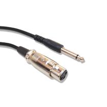 Cabo para Microfone P10 para Xlr Fêmea 4 Metros 2 Unidades - Devox