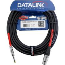 Cabo Para Microfone P10 x XLR 10m Preto Datalink F002