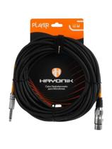 Cabo Para Microfone Player XLR(F) X P10 10m Preto Hayonik