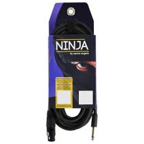 Cabo Para Microfone Santo Angelo Ninja XLR F x P10 4,57 Metros