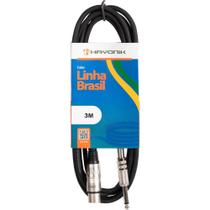 Cabo para Microfone XLR (F) X P10 3m PLAYER Preto HAYONIK
