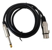 Cabo Para Microfone Xlr Fêmea X P10 10 Metros Star Cable Para Palco Estúdio Cabo Para Microfone Xlr Fêmea X P10 10 Metros Star Cable Para Palco Estúdio
