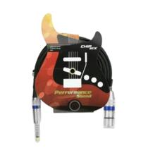 Cabo para Microfone XLR Fêmea x P10 Performance Sound - Modelo com 5 Metros (018-8013)