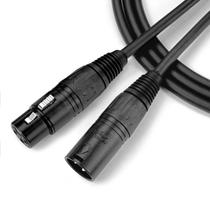 Cabo para Microfone Xlr Macho / Xlr Femea Ninja Lw 30ft 9,15 Metros Preto Cabo para Microfone Xlr Macho / Xlr Femea Ninja Lw 30ft 9,15 Metros Preto