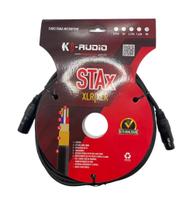 Cabo Para Microfone XLR STAx 9m K-Audio Cabo Para Microfone XLR STAx 9m K-Audio