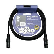 Cabo para Microfones XLR Macho x XLR Fêmea Santo Angelo Ninja LW - Modelo 25ft com 7.62 Metros