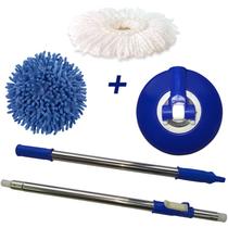 Cabo Para Mop Com Refil Microfibra e Refil Tira Pó Bompack Cabo Para Mop Com Refil Microfibra e Refil Tira Pó Bompack