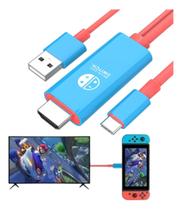 Cabo Para Nintendo Switch Tipo C Hdmi Tv 4k Dock Portatil