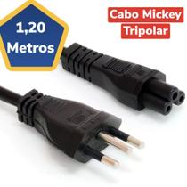 Cabo para notebook tripolar 1.2metros cbf-1.2 10a mickey