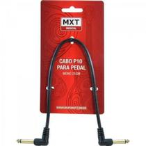 Cabo para Pedal P10 Mono 90O 25CM Dourado MXT Cabo para Pedal P10 Mono 90O 25CM Dourado MXT