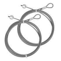 Cabo para porta de garagem Wedelweib, kit com 2 unidades, 2,6 m, aço inoxidável Cabo para porta de garagem Wedelweib, kit com 2 unidades, 2,6 m, aço inoxidável