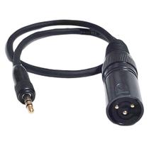 Cabo Para Sistema Sennheiser Sony P2 Com Rosca X Macho de Linha 30CM